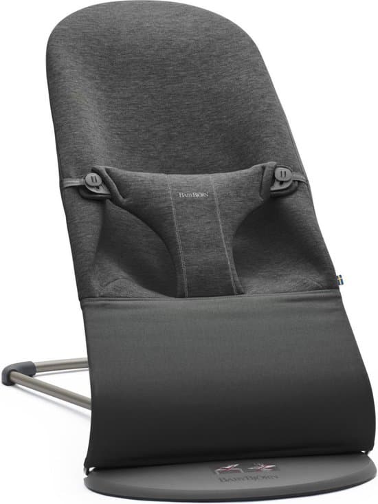 BabyBjörn Wipstoel Bliss - 3D Jersey - Houtskoolgrijs - Ergonomisch - Verstelbaar - Inklapbaar