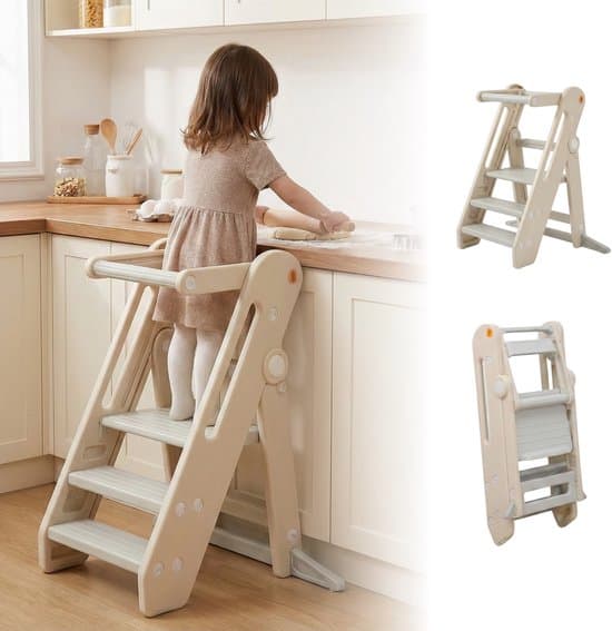 Limitless Living Leertoren - Leertoren opvouwbaar - Keukenhulp - Learning Tower - Leertoren Montessori - Antislip