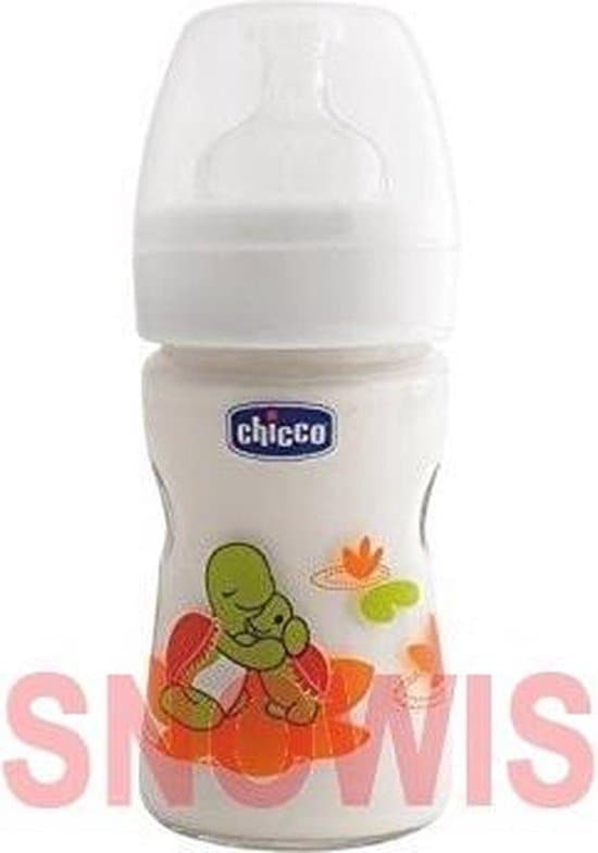 Chicco 150ml Nature Glas zuigfles - Siliconen