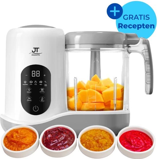 JT Products Baby Blender En Stomer – Baby Foodprocessor – Baby Cooker - Babyvoeding Maker – Baby Food Maker - Stoomkoker