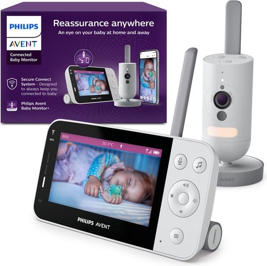 Philips Avent Connected Beeldbabyfoon - Babyfoon met camera en app - SCD951/26