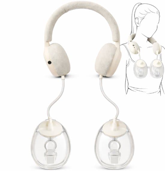 Artix Essentials Elektrische Handsfree Borstkolf - Draadloze Borstkolf met Warmte Nekband - Dubbel Kolf Apparaat - Breast Pump Kolfapparaten met Stembevestiging