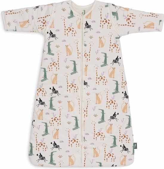 Jollein Baby Slaapzak Winter Met Afritsbare Mouw 110cm - Jungle Jambo - Winterslaapzak