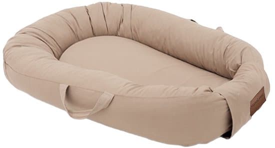 Mordesign - Deluxe Babynestje - Cappuccino (Beige) - Babynest met Handvaten, Koordjes & Klittenband - Newborn Nest - 100% Katoen - Vanaf 0 Maanden