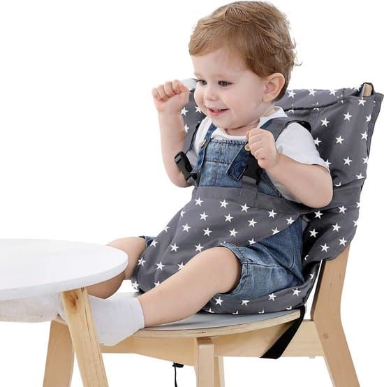 Opvouwbare Reis Kinderstoel - Verstelbare Veiligheid - Wasbare Stoelhoes voor Peuters - Praktische Stoffen Kinderstoel - Compact Formaat voor Handtas