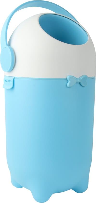 Housie Luieremmer - Luier Emmer - Anti Geur Systeem - 15 tot 20 Luiers - Geen Speciale Luieremmer Navulling - Prullenbak - Pastel Blauw