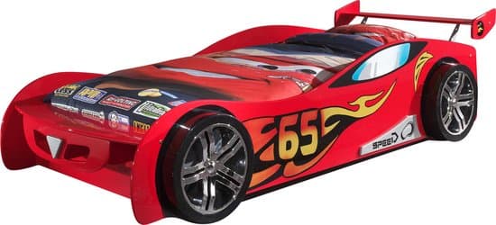 Vipack Autobed Lemans - Bed - Rood - 111 x 247 cm