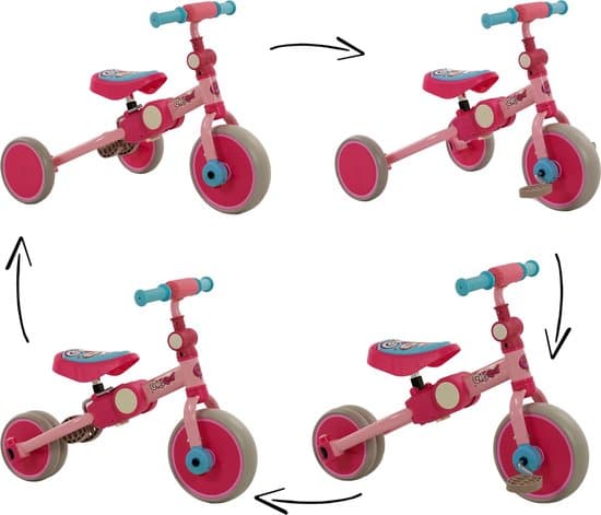 2Cycle 4 in 1 Driewieler-Loopfiets - Roze