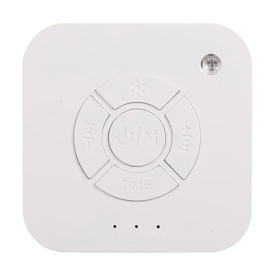 Draagbare 9-Geluiden Witte Ruis Slaapmachine - USB Oplaadbaar - Slaapondersteuning - Voor Baby's & Volwassenen - Thuis, Kantoor, Reizen - 1 stuk- Wit