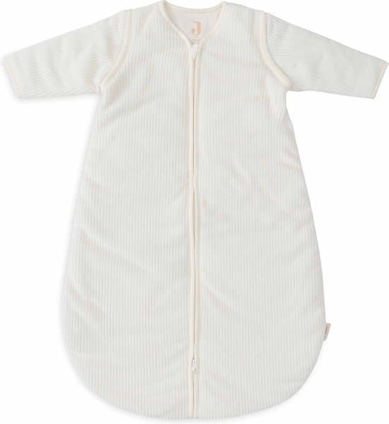 Jollein Baby Slaapzak Winter Met Afritsbare Mouw 60cm - Rond - Rib Ivory - Winterslaapzak