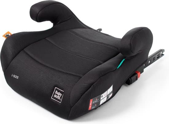 Babyauto Nauna - Zitverhoger met IsoFix - Stoelverhoger - Zitverhoger - Autozitje - Booster van 7 tot 12 Jaar - 22 tot 36 kg - Zwart