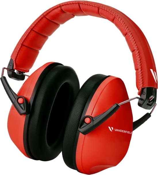 Gehoorbescherming Kind - Gehoorbeschermers Oorkappen Kinderen - 27dB - 3-16 jaar - Rood - V-Zilla