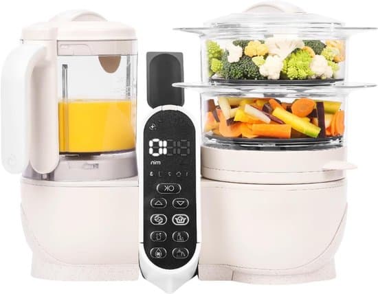 VIN® Stoomkoker baby - Stomer en Blender - 6-in-1 Multifunctionele Baby Cooker - Multifunctionele Robot Cooker - Babyvoeding Maker – Foodprocessor – 2 Liter Capaciteit