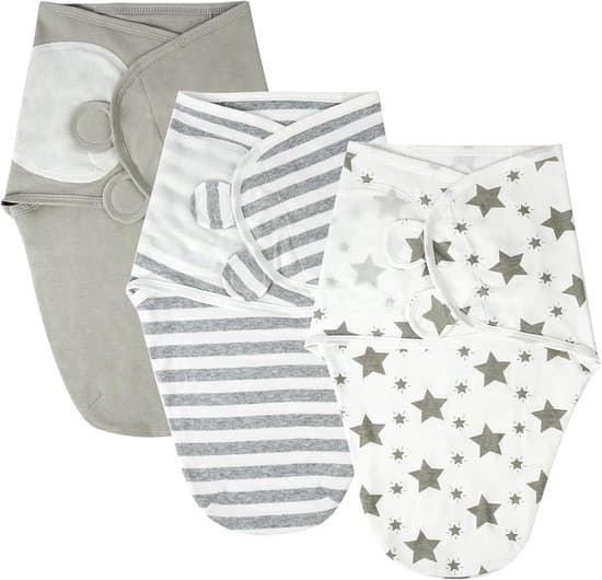 Wikkeldeken - 0-3 maanden - inbakerdoek - newborn - essentials - verstelbaar, slaapzak voor baby's