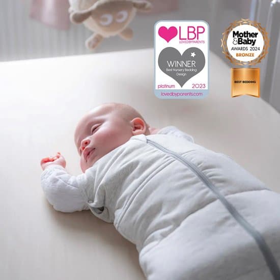 Jippie’s 2-in-1 Inbakerzak & Slaapzak – grijs - 0-3 maanden – TOG 2.5 – Biologisch Katoen