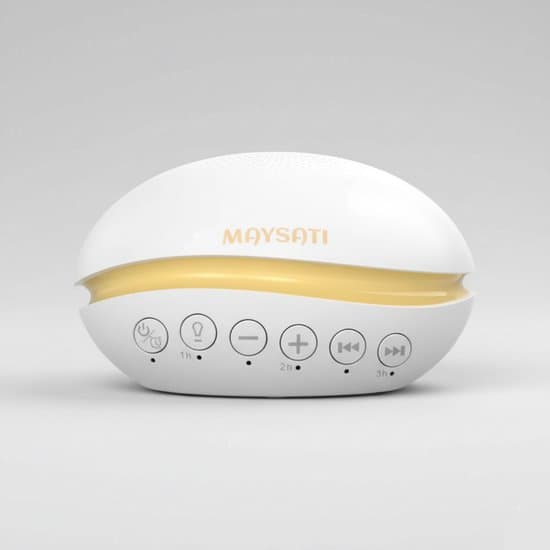 MAYSATI Baby White Noise Machine – Witte Ruis Apparaat – Slaaphulp Baby – 27 Geluiden incl. Baarmoeder Geluid – 50 uur Batterij